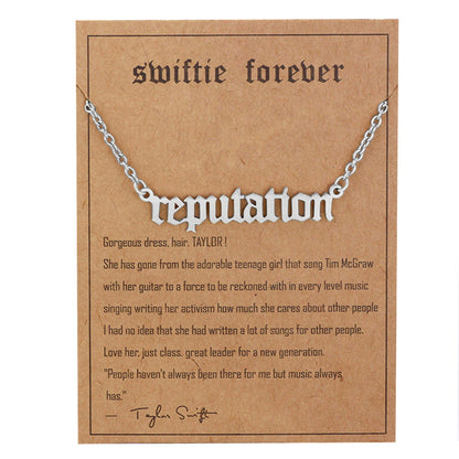 Personalized Minimalist Singer Signature Necklace Gift