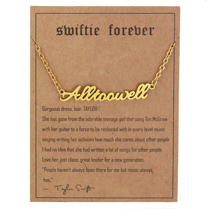 Personalized Minimalist Singer Signature Necklace Gift