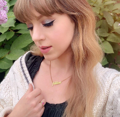 Personalized Minimalist Singer Signature Necklace Gift