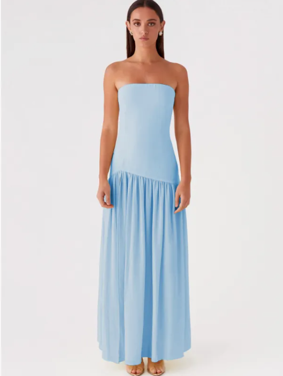 Elegance Max Strapless Slit Dress