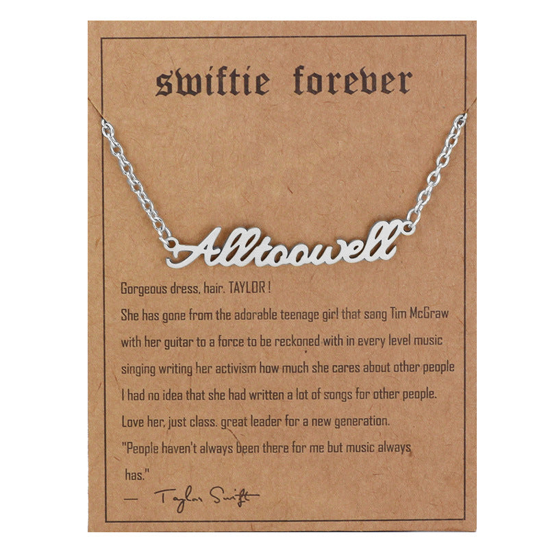 Personalized Minimalist Singer Signature Necklace Gift