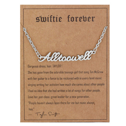 Personalized Minimalist Singer Signature Necklace Gift